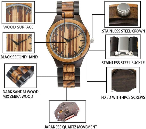 Wooden Watches for Him-  Unique Gifts for Him